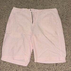 Pink men’s shorts jcrew seersucker 33”